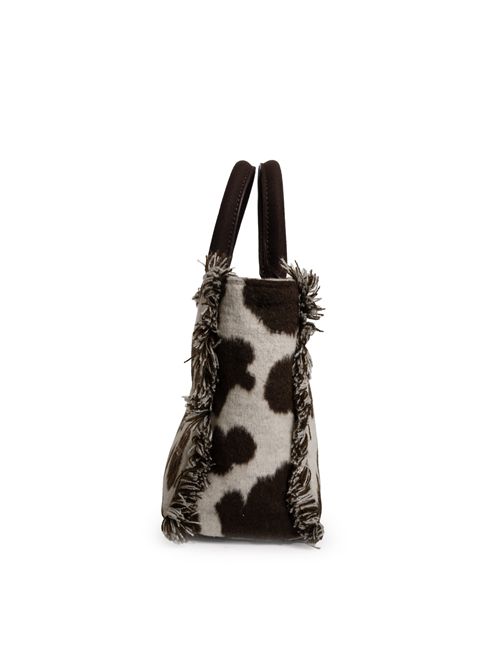 Borsa Vanity Cow Mini in misto lana Mc2 Saint Barth | VAMI02401434I